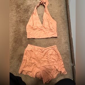 Halter top set with shorts